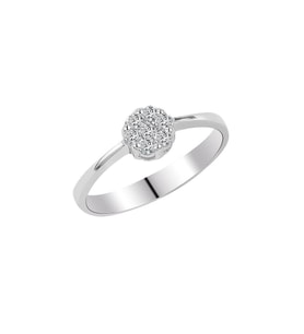 0.21 Karat Pırlanta İnvisible Yüzük PY072-2 (Beyaz)