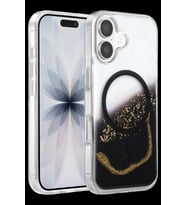 Onegif iPhone 17 Lotus Simli Magsafe Kapak - Siyah