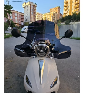 MOTOCAM Rks Letbe LB 125 Ön Cam 2023-2026 Model 45cm Siyah Renkli 4mm Elcikli APARATSIZ