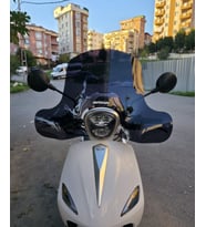 MOTOCAM Rks Letbe LB 125 Ön Cam 2023-2026 Model 45cm Siyah Renkli 4mm Elcikli APARATSIZ