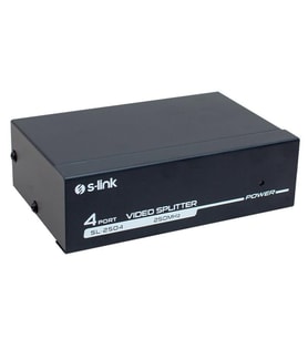 S-Link SL-2504 4 PORT 250 Mhz Monitör Çoklayıcı Vga Splitter Dağıtıcı