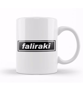 Faliraki Oasis Logo Kupa Bardak Porselen