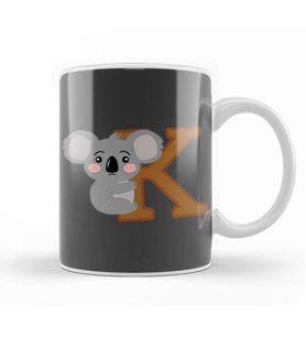 K For Koala Koala Lover Kupa Bardak Porselen