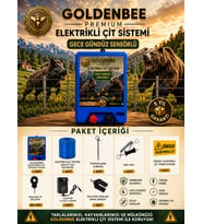 Goldenbee Start Kit Elektrikli Çit Sistemi Domuz ve Ayı Kovucu 500MT Adaptörlü Model ( SET-101 )