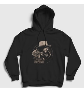 Presmono Unisex Siyah Desire Bob Dylan Kapüşonlu Sweatshirt 301440tt