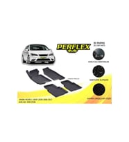 Perflex 3d X-mat Havuzlu Paspas Çeşitleri Siyah Seat Leon 2006-2012 3d X-mat 5 Pcs (Siyah - Beyaz)