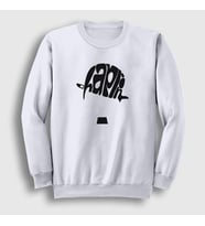 Presmono Unisex Beyaz Hat Charlie Chaplin Sweatshirt 155442tt (Beyaz)