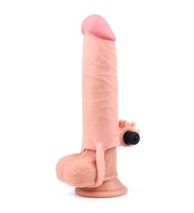 Lovetoy Pleasure X-Tender Vibrating Sleeve 3 cm Uzatmalı Penis Kılıfı LV1061