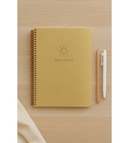 Okul Defteri A4 80 Yaprak Çizgili PP Kapak Spiralli Glitter Defter – Sticker Hediyeli (Altın)