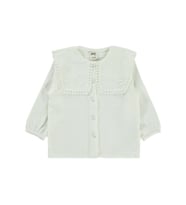 Civil Baby Kız Bebek Gömlek 6-18 Ay Ekru
