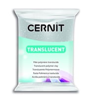 Cernit Translucent (Transparan) Polimer Kil 56 gr 080 Glitter Silver 