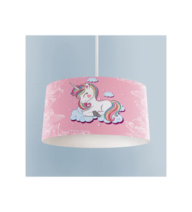 MEKTA HOME BEBEK VE ÇOCUK ODASI Unicorn ve Seksek Desenli Avize