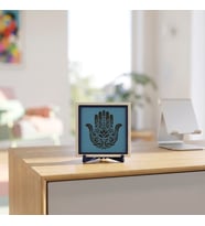 Hamsa Silüetli Modern Dekoratif Hatıra, Sevdikleriniz İçin Hediyelik Estetik Armağan 10x10 cm