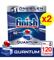 Finish Bulaşık Makinesi Deterjanı Quantum Tablet 60 X 2' li (Kırmızı)