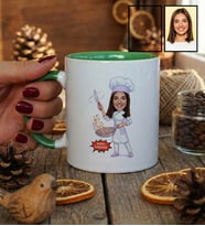 Kişiye Özel Karikatürlü Aşçı Kupa Bardak Aşçılar Günü Hediyesi