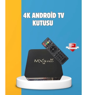 Android TV Box 4K – 2GB RAM 16GB ROM, Kablosuz Wi-Fi Medya Oynatıcı