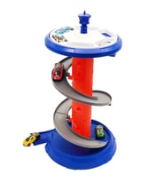 Toysan 5 Metal Yarış Aracı ve Twister Yarış Yolu Seti TOY-37, Çocuklar İçin Spiral Yarış Pisti ve Arabalar