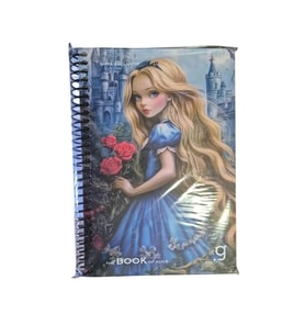 GIPTA BOOK OF ALİCE SPİRALLİ SERT KAPAK 17x24 100YP. ÇİZGİLİ DEFTER