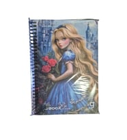 GIPTA BOOK OF ALİCE SPİRALLİ SERT KAPAK 17x24 100YP. ÇİZGİLİ DEFTER