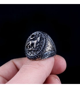 AYYILDIZ KURT MODEL 925 AYAR GÜMÜŞ YÜZÜK