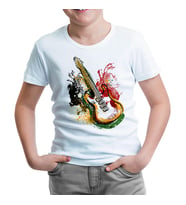 Gitar Colors Beyaz Çocuk Tshirt