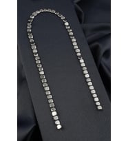 Hematit Doğal Taş Parlak Gümüş Kare Kesim 6x6mm Dizi [AA]