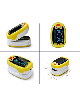 Çocuk Pulse Oksimetre Pediatrik Oximetre 1/12 Yaş Şarjlı Parmaktan Ölçer
