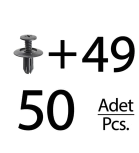 Honda için Çamurluk Etek Klipsi- 50 Adet