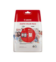 Canon PG-46/CL-56 Siyah ve Renkli Orjinal Multi Paket Kartuş + Fotoğraf Kağıdı Hediyeli