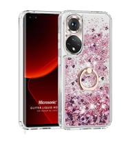 Microsonic Honor 50 Kılıf Glitter Liquid Holder Pembe (Pembe)