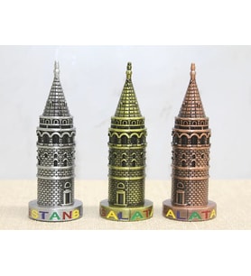 Northcity Metal Galata Kulesi Dekor (10 Cm) – Şık Mimari Figür & Hediyelik Eşya
