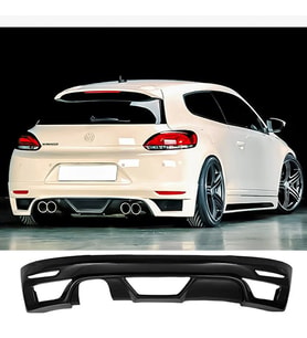 Vw Scirocco Rieger Arka Ek Plastik Siyah Difüzör 2008-2013 Arka-bodykit-ek-karlık