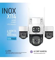 INOX 3+3+3MP PTZ Speed Dome Wıfı Kablosuz IP Kamera INOX-X114 PTZ
