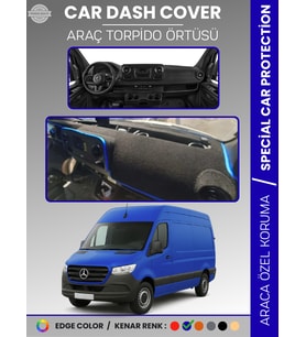 MERCEDES SPRINTER VS30 (2018-2024) Torpido Örtüsü Premium Kalite Torpido Koruma Özel Kesim UV Koruma