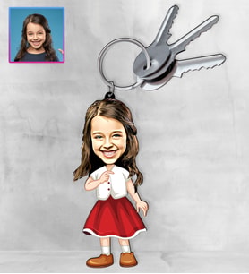 Kişiye Özel Karikatür Tasarım Anahtarlık 97335