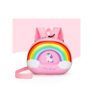 Unicorn Sevimli Donut Su Geçirmez Sırt Çantası Şeker Anaokulu Çantası (Pembe)