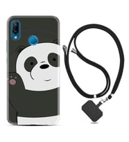 Huawei P20 Lite Mate 10 20 Lite Pro P40 Lite KılıfBoyun Askılı Silikon Hello Panda 1709