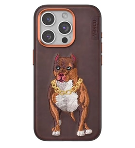 Iphone 14 Perma Desenli Kapak - Kahverengi