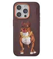Iphone 14 Perma Desenli Kapak - Kahverengi