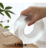 5 Metre Çift Taraflı Nano Teknolojili Süper Güçlü Bant