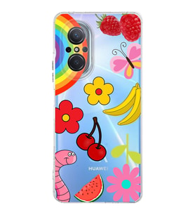 PrintiFy Huawei Nova 9 Se ile Uyumlu Water Color 5  Kamera Korumalı Şeffaf  Kılıf