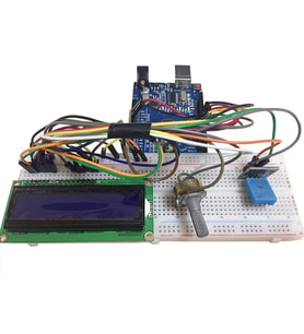 DHT11 VE LCD İLE SICAKLIK VE NEM PROJESİ