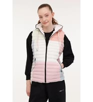 Lumberjack WL ADDISON 4V324-100B 4PR 101888336 Kadın Çift Taraflı Yelek Beyaz XS-XL
