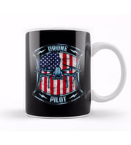 Patriotic Drone Pilot America USA Droning Kupa Bardak Porselen