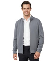 Erkek Spor Hakim Yaka Fermuarlı Hırka Regular Fit BGL-ST04947 (Gri)