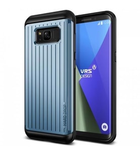 VRS Galaxy S8 Plus ile Uyumlu Waved Hard Drop Series Kılıf Blue Coral