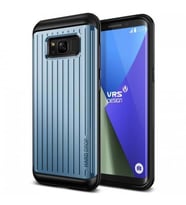 VRS Galaxy S8 Plus ile Uyumlu Waved Hard Drop Series Kılıf Blue Coral