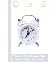 #ÇalarSaat Premium Sessiz Akar Mekanizma Ofis Masaüstü Komodin Küçük Analog Dekoratif Çalar Saat