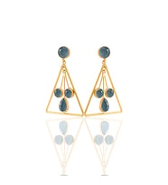 Kadir Jewellery 22 Ayar Altın Kaplama Kadın Sallantılı Küpe -El İşçiliği Ve Hipoalerjenik Küpe