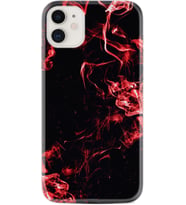 Apple iPhone 11 12 13 Mini Kılıf Desemli Silikon Red Smoke 1745
